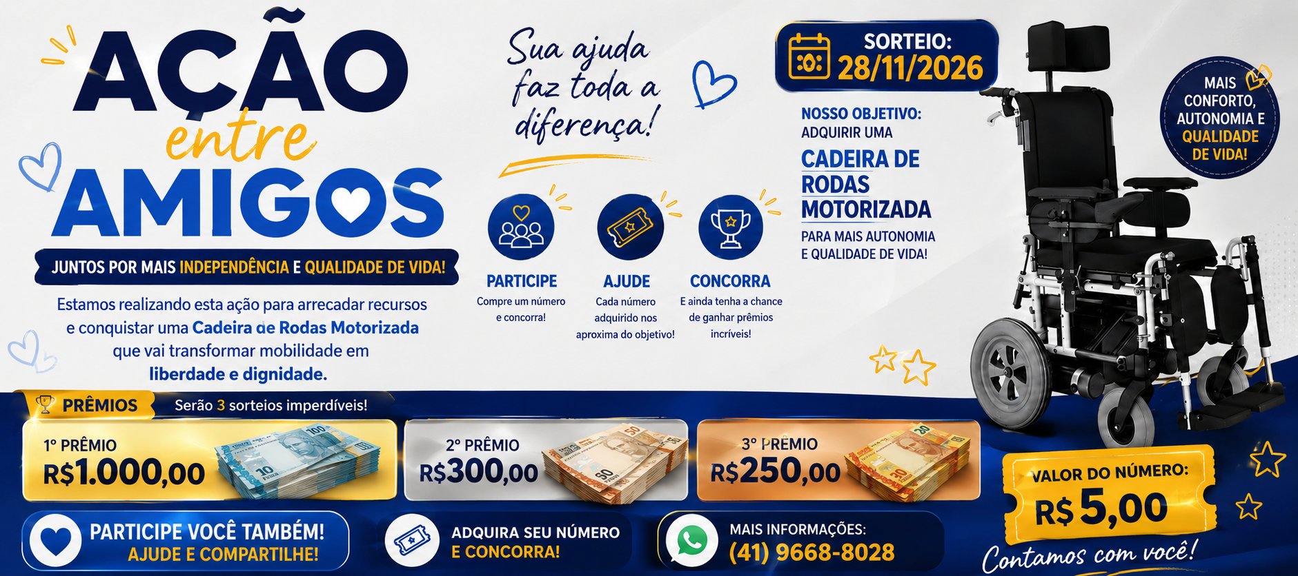  Cadeira de roda motorizada.